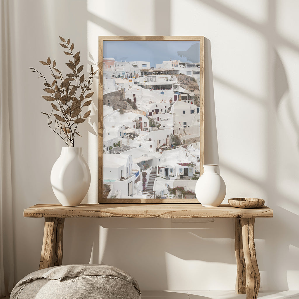 Fine art photography print from Europe, styled in minimalist house.
