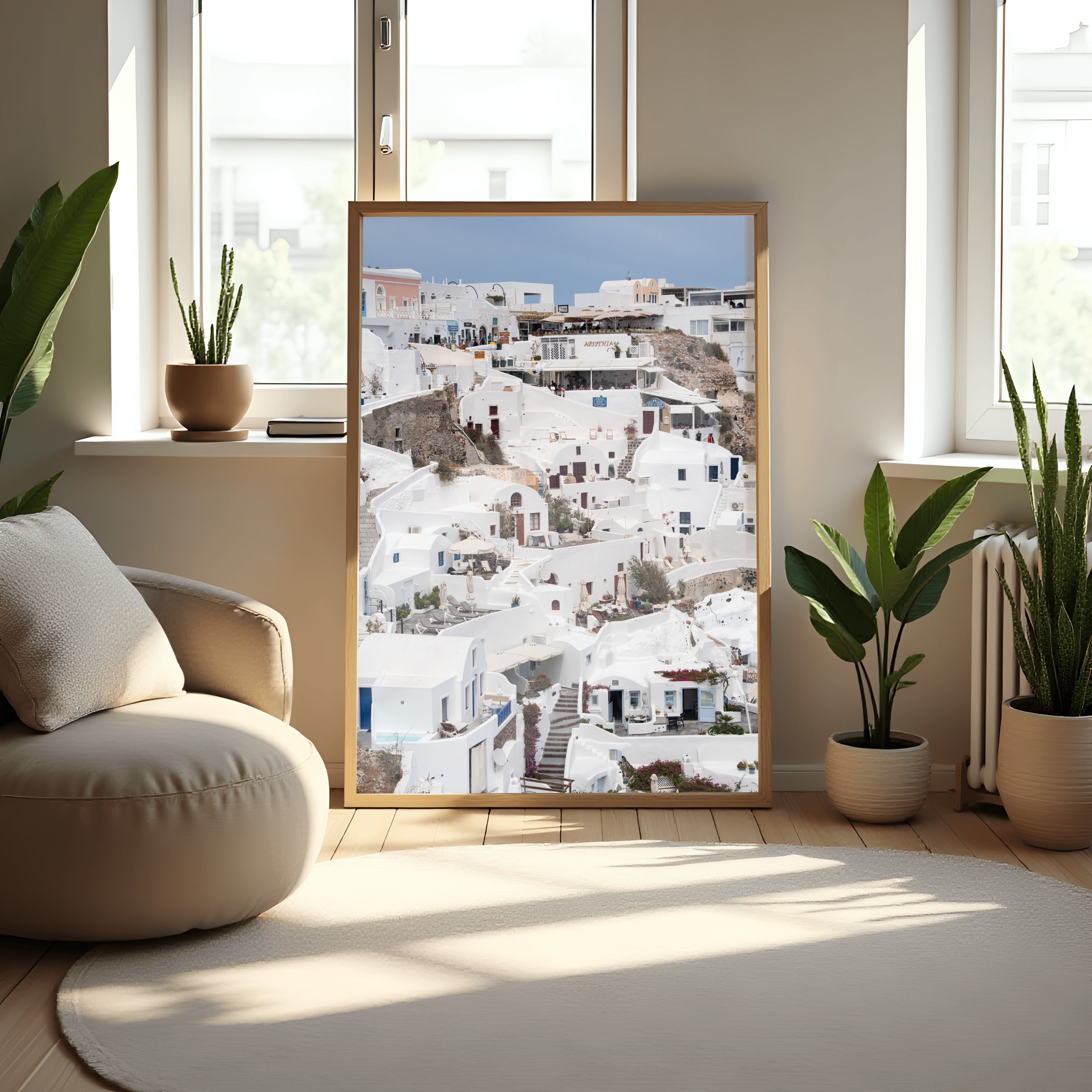 Fine art print from Oia Santorini, high quality travel prints